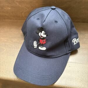 Disneyland Resort Mickey Mouse Bro Hat Navy Blue Adjustable Cap One Size Disney